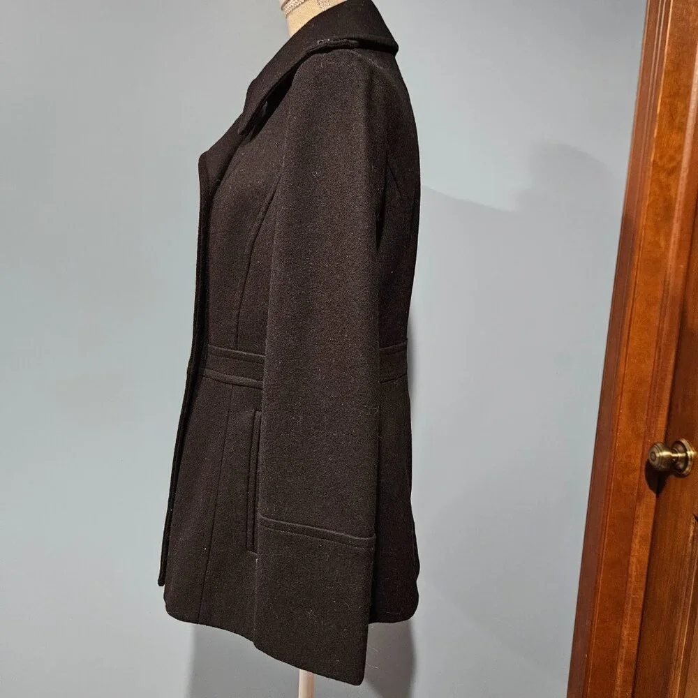 Michael Kors Black Pea Coat - Small - Picture 3 of 7